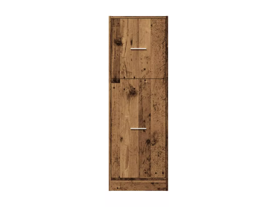 Armoire d'apothicaire vieux bois 40x41x118 cm bois d'ingénierie