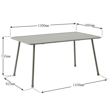 Tafel Digne Legergroen