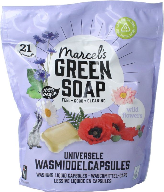 Marcel's Green Soap - Vloeibare Wascapsules - 21 Stuks - Vegan - Ecolabel