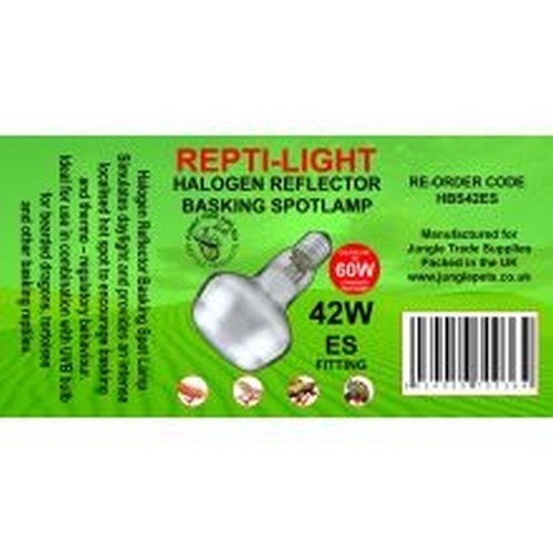 Lâmpada refletora halógena (42W) para terrários