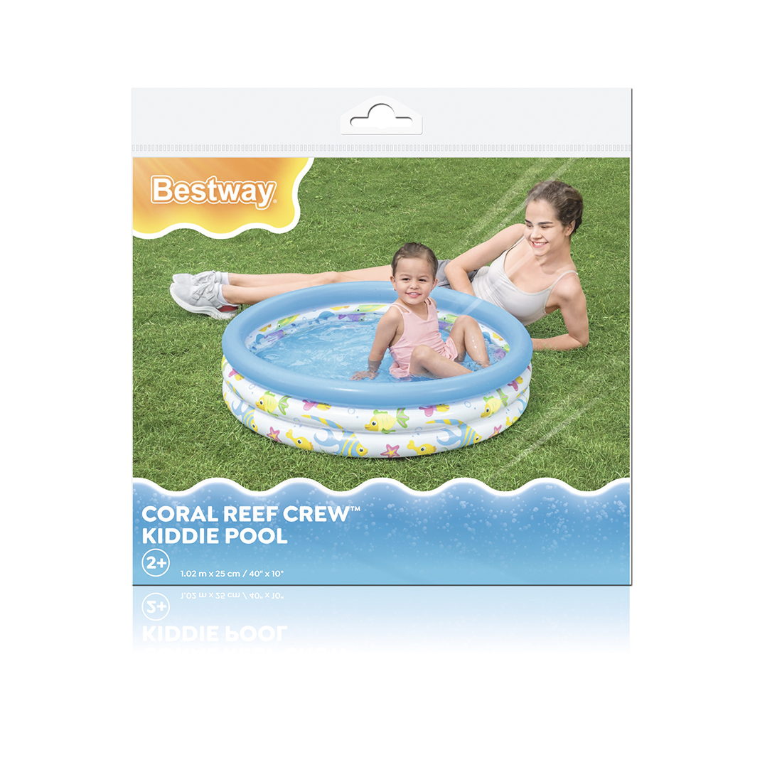 Bestway Planschbecken Coral Reef Crew Ø 102 x 25 cm