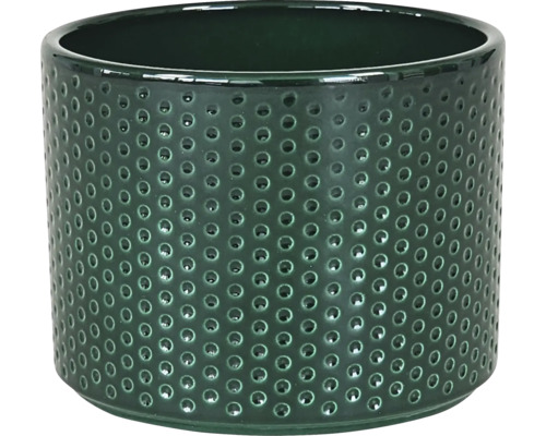 Bloempot/plantenbak Dickob Pillar Spot keramiek Ø 11,5 cm H 8,8 cm groen