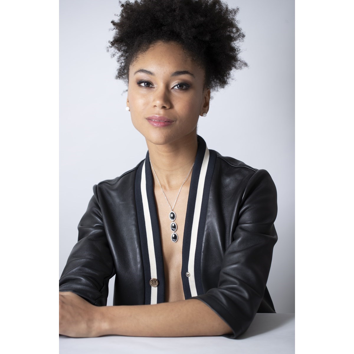 Collier en Argent 925 millièmes et oxyde de zirconium - blanc brillant