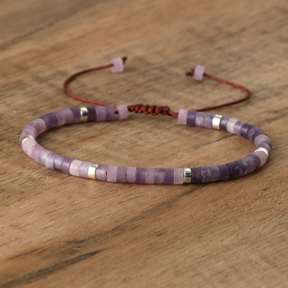 (150-260mm) Naturstein Armband Edelstein Modeschmuck Armkette - Amethyst