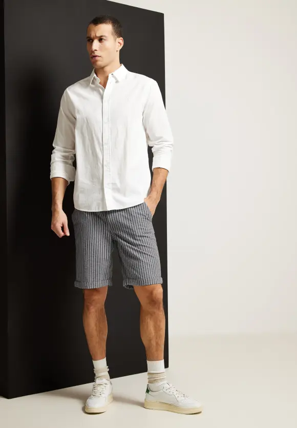 Regular Fit Chinoshorts - deep sea blue