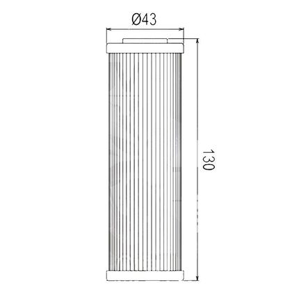 Filtre à huile Ison 159 ELEMENT Type Origine