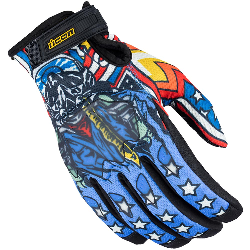 Icon - Gants Hooligan CE Flyboy™ Bleu