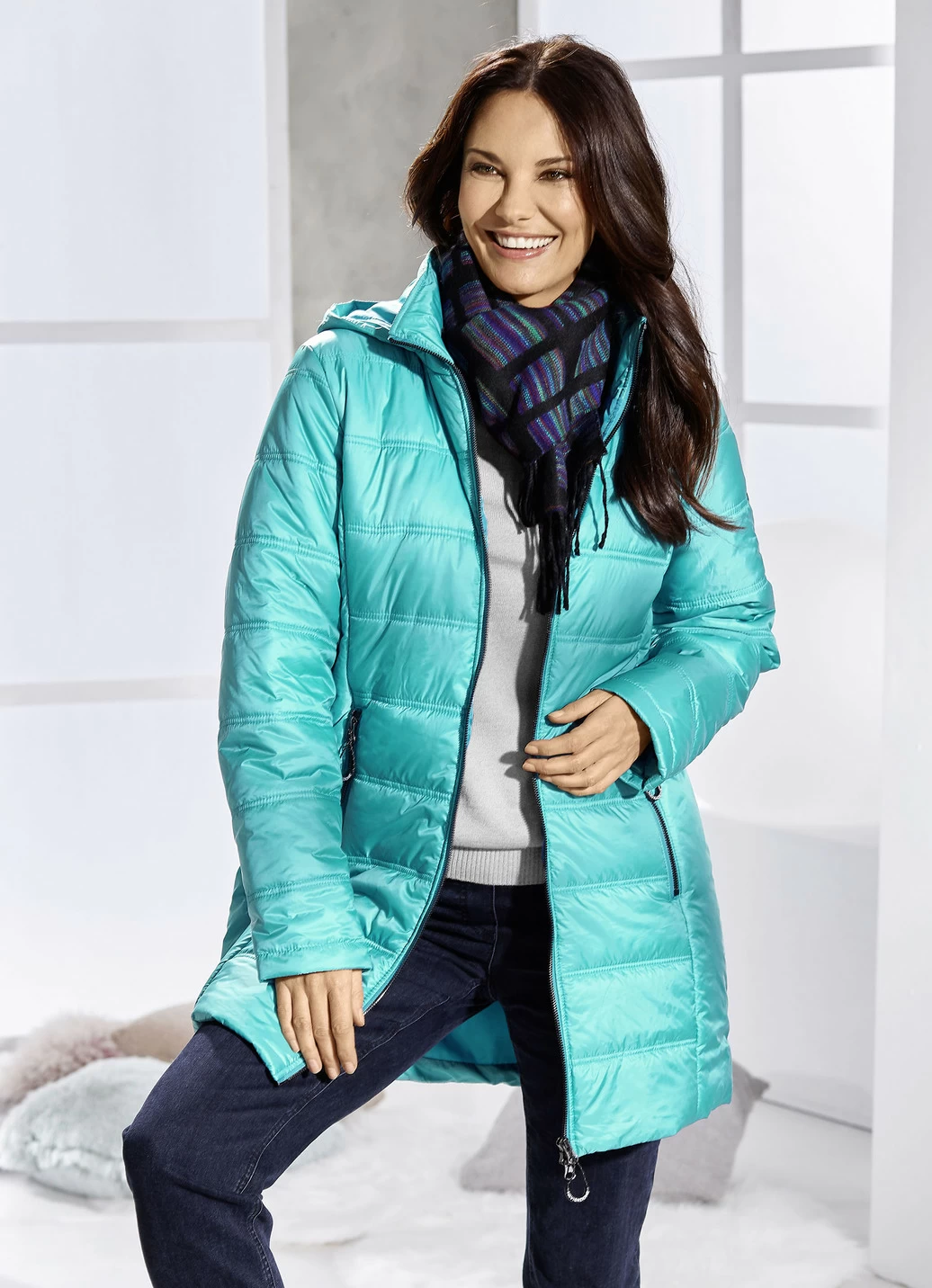 Jacke mit 2-Wege-Reißverschluss