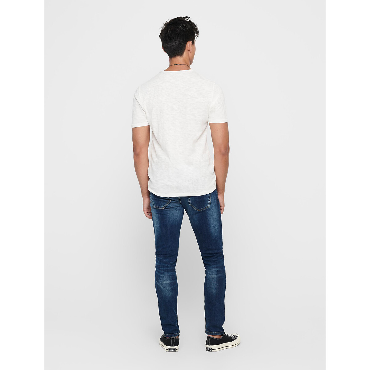 ONLY & SONS<br>Calça jeans reta e elástica Weft