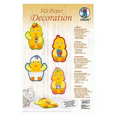URSUS 3D Paper Decoration Küken