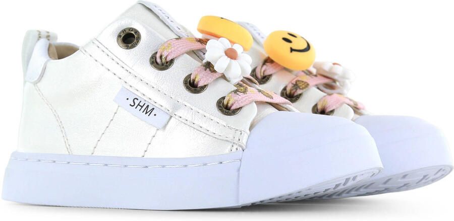 Shoesme Parelmoer Sneaker Sneakers Kinderen Meisjes PEARL Microfiber leer