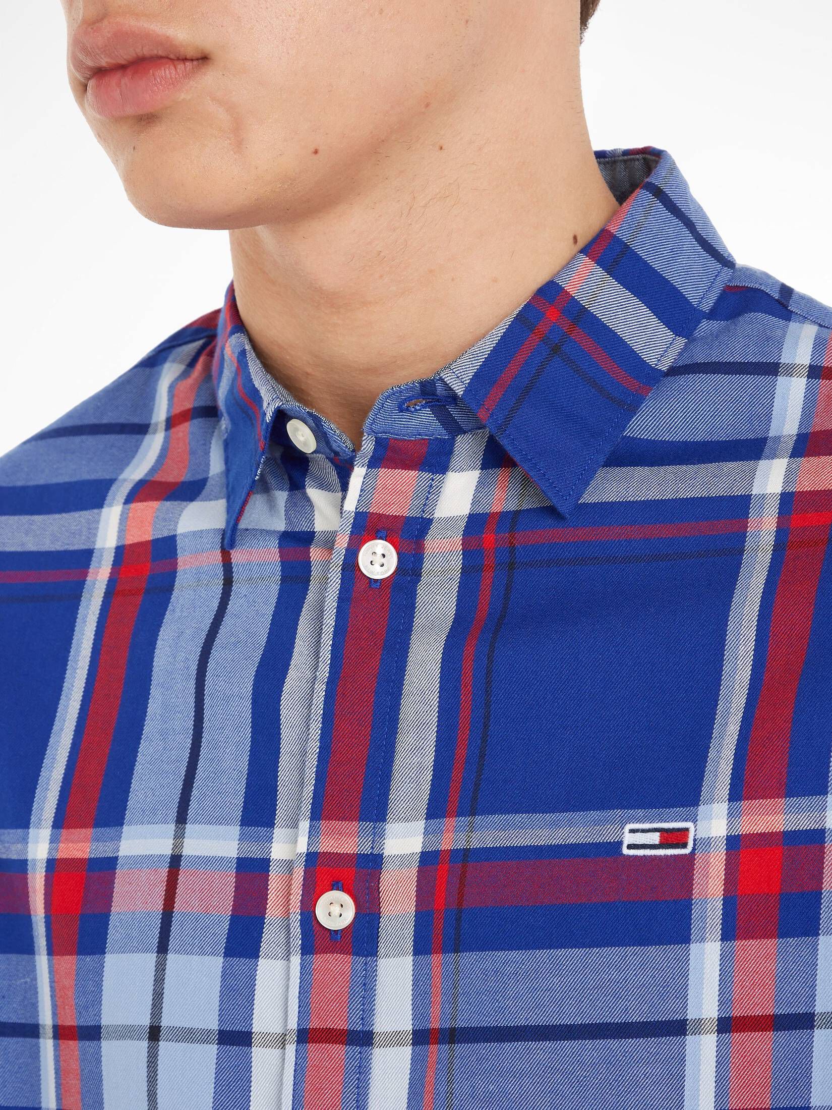 Tommy Jeans| Herren Freizeithemd Classic Fit Langarm