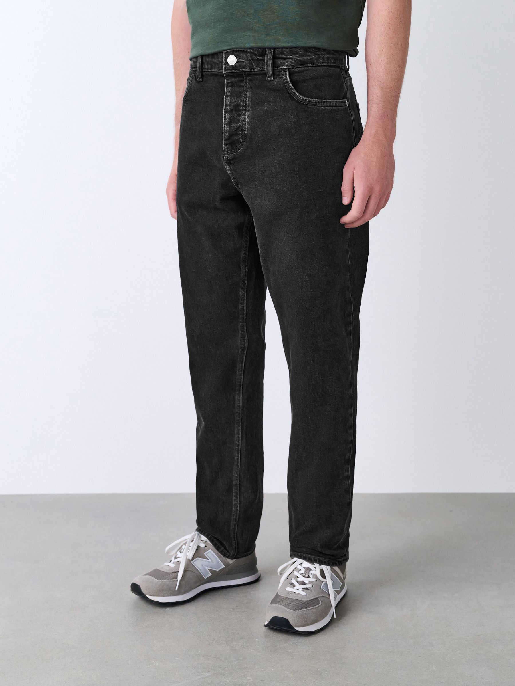 Zwarte wassing - Slim Fit - Vintage wash denim jeans