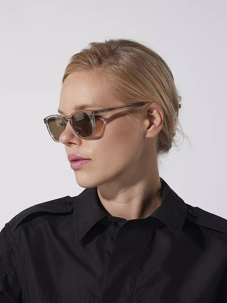 SAINT LAURENT Sonnenbrille SL28 METAL beige