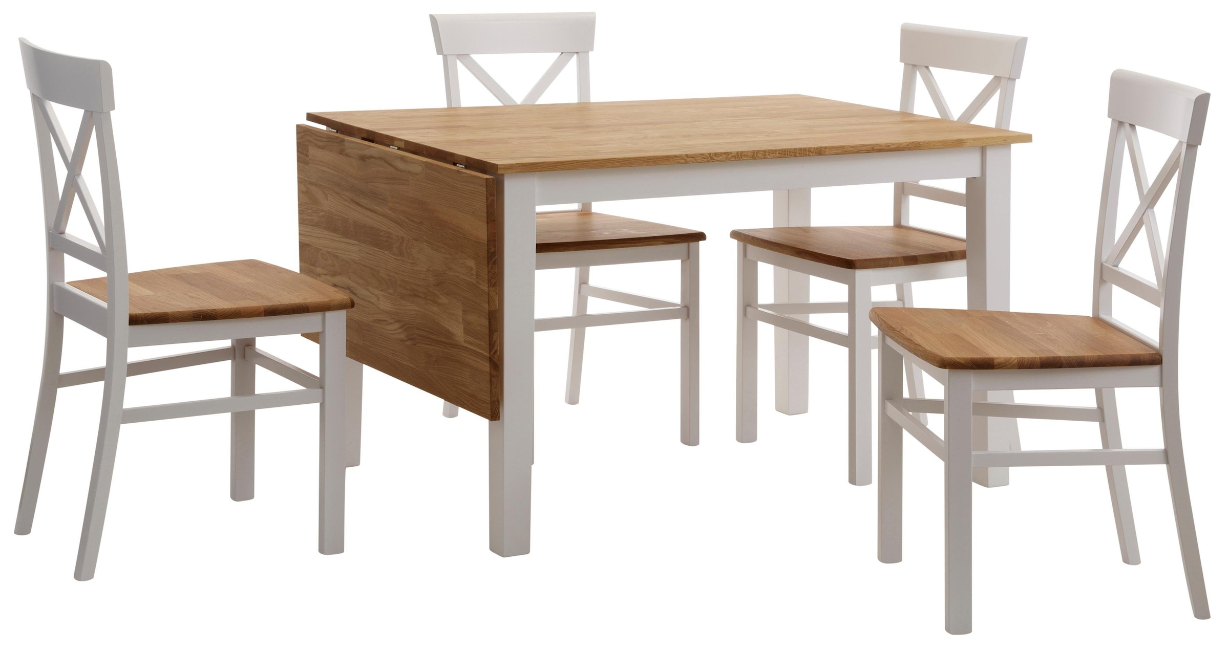 Home affaire Esstisch »Samba« Breite 120 cm, mit ausklappbarer Tischplatte