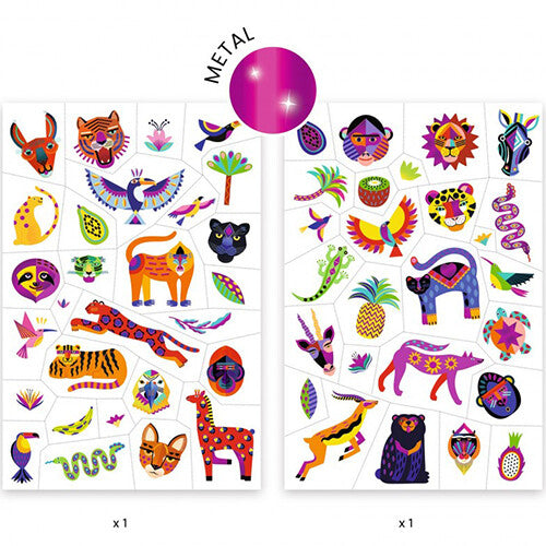 Djeco tattoos - wilde schoonheid