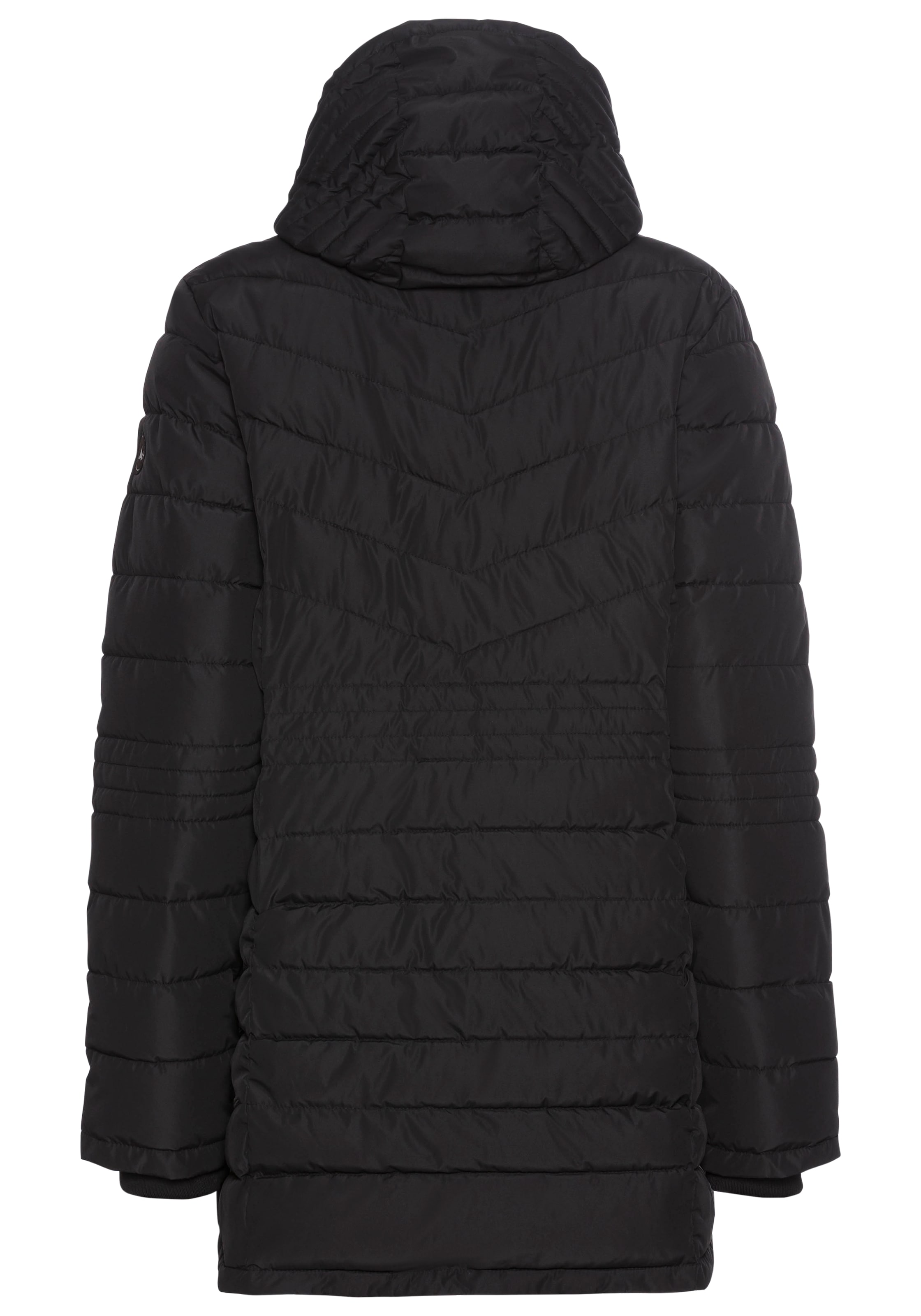 Polarino Steppjacke mit Kapuze für Übergang und kühle Tage,  atmungsaktiv,  wasserabweisend