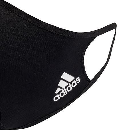 adidas Performance Mund-Nasen-Schutz - 3er-Pack - Schwarz/Rot