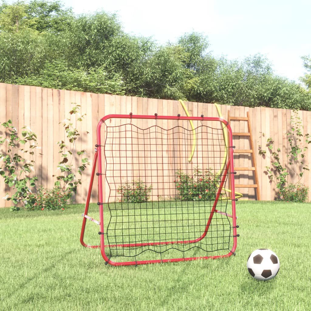 vidaXL Verstelbare voetbal rebounder 96x80x96 cm staal en PE