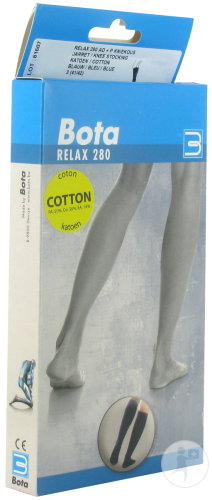 Bota Relax 280 Coton Bas Jarret Bleu Taille N3 Paire 1