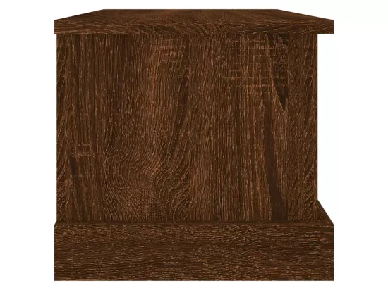 Boîte de rangement chêne marron 50x30x28 cm bois d'ingénierie