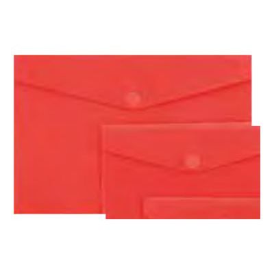 Wonday - Pochette polypro à scratch - 23,7 x 33,3 cm - Vert semi-transparent