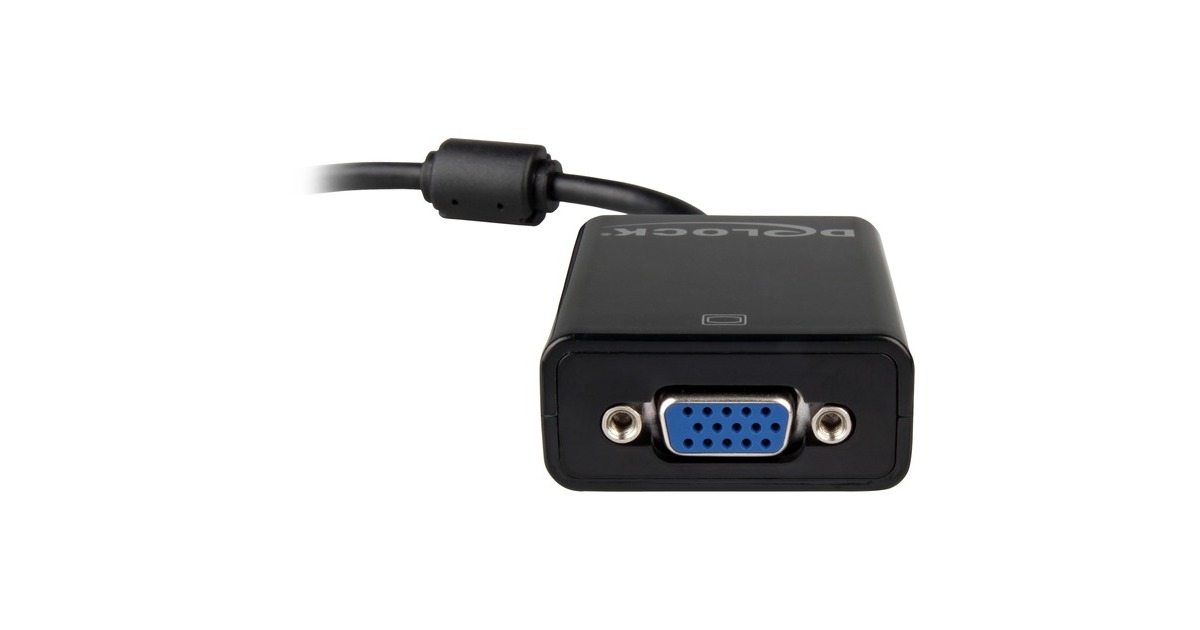 DeLOCKAdapter DisplayPort 1.1 > VGA  (Zwart)