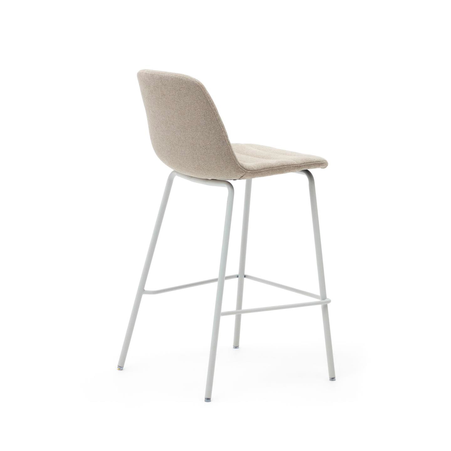 Kave Home Barhocker ZUNILDA beige/mattweiß