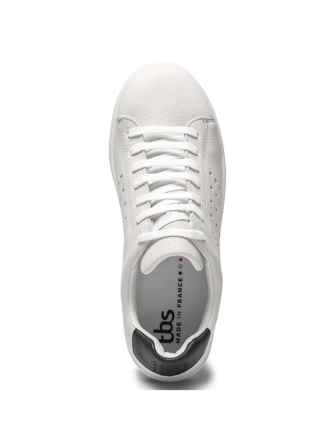 Baskets Homme Confort Dessus Cuir Blanc