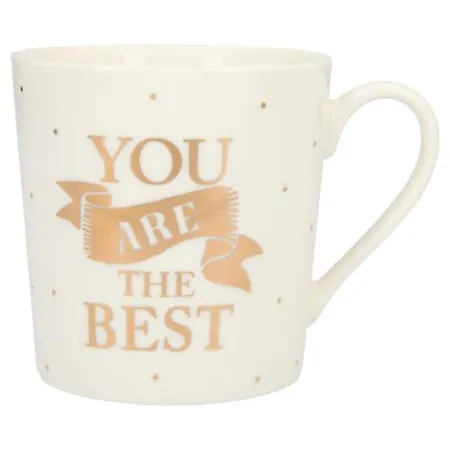 Depesche Porzellan Becher mit Sprüchen - You are the Best (Box blau / blue)
