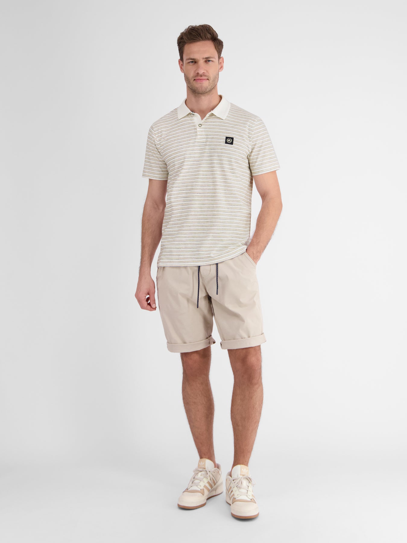 Herren Poloshirt, gestreift