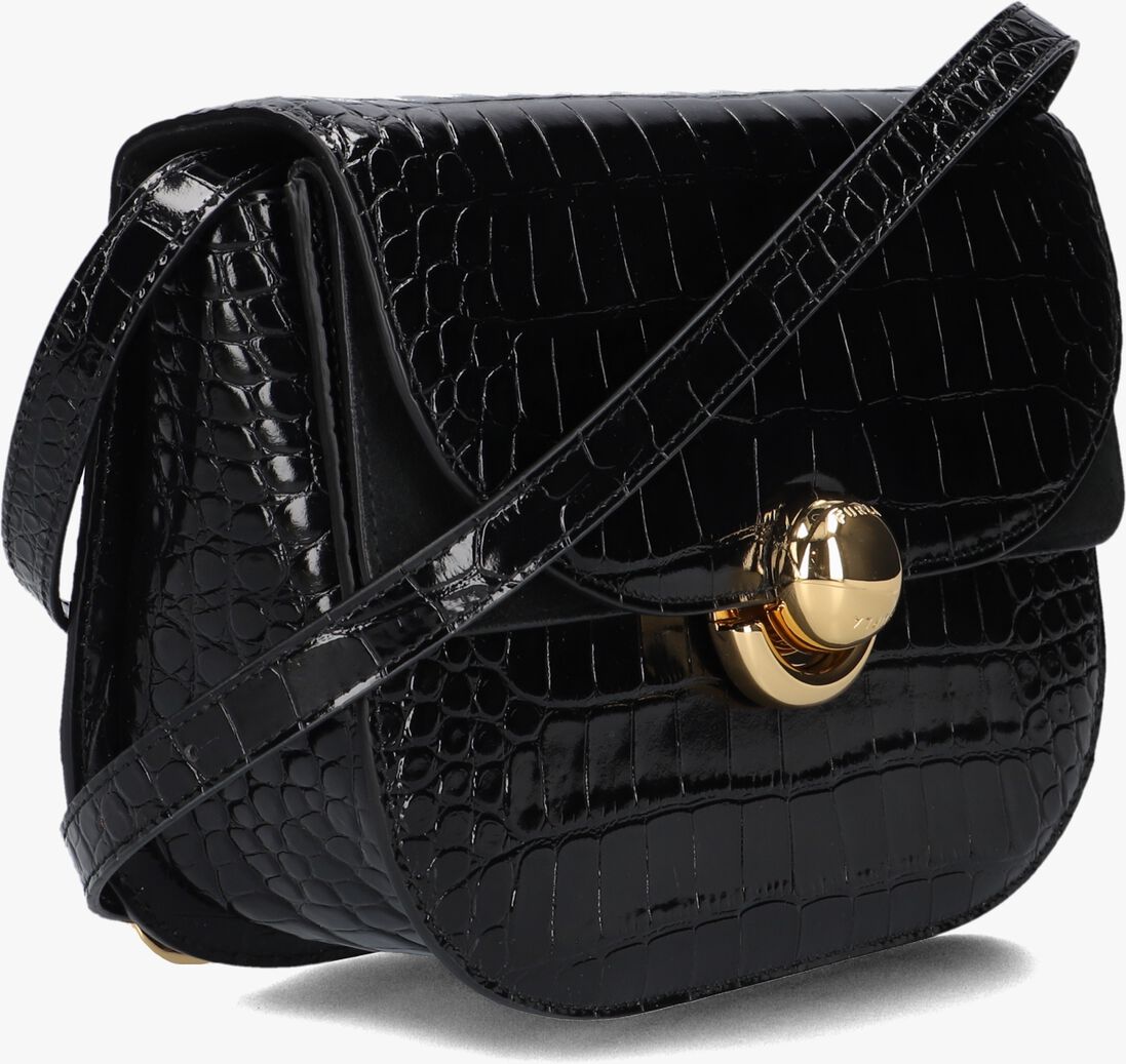 zwarte furla schoudertas sfera s crossbody round