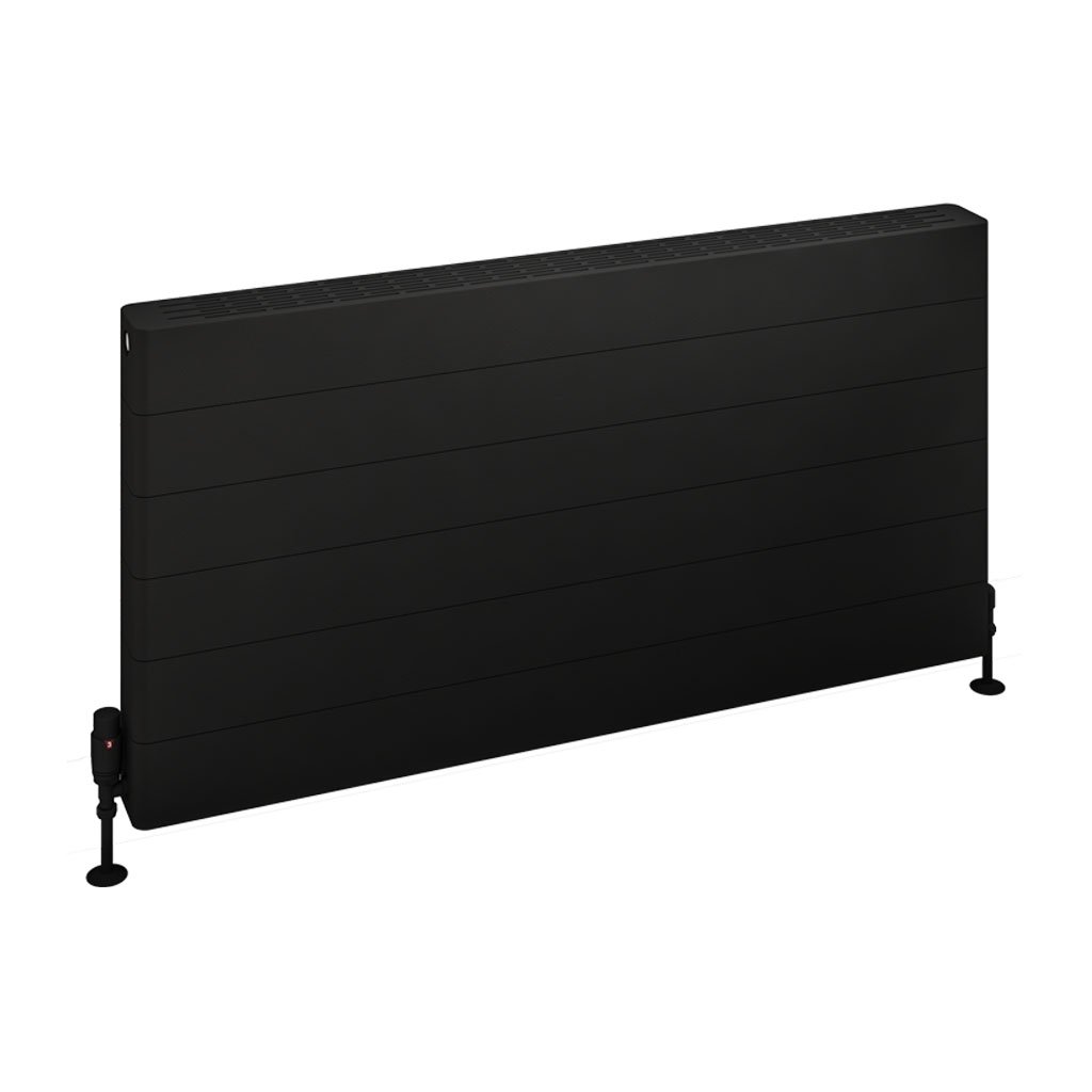 Eastbrook Keynsham paneelradiator met streep 120x60cm 2365W zwart mat