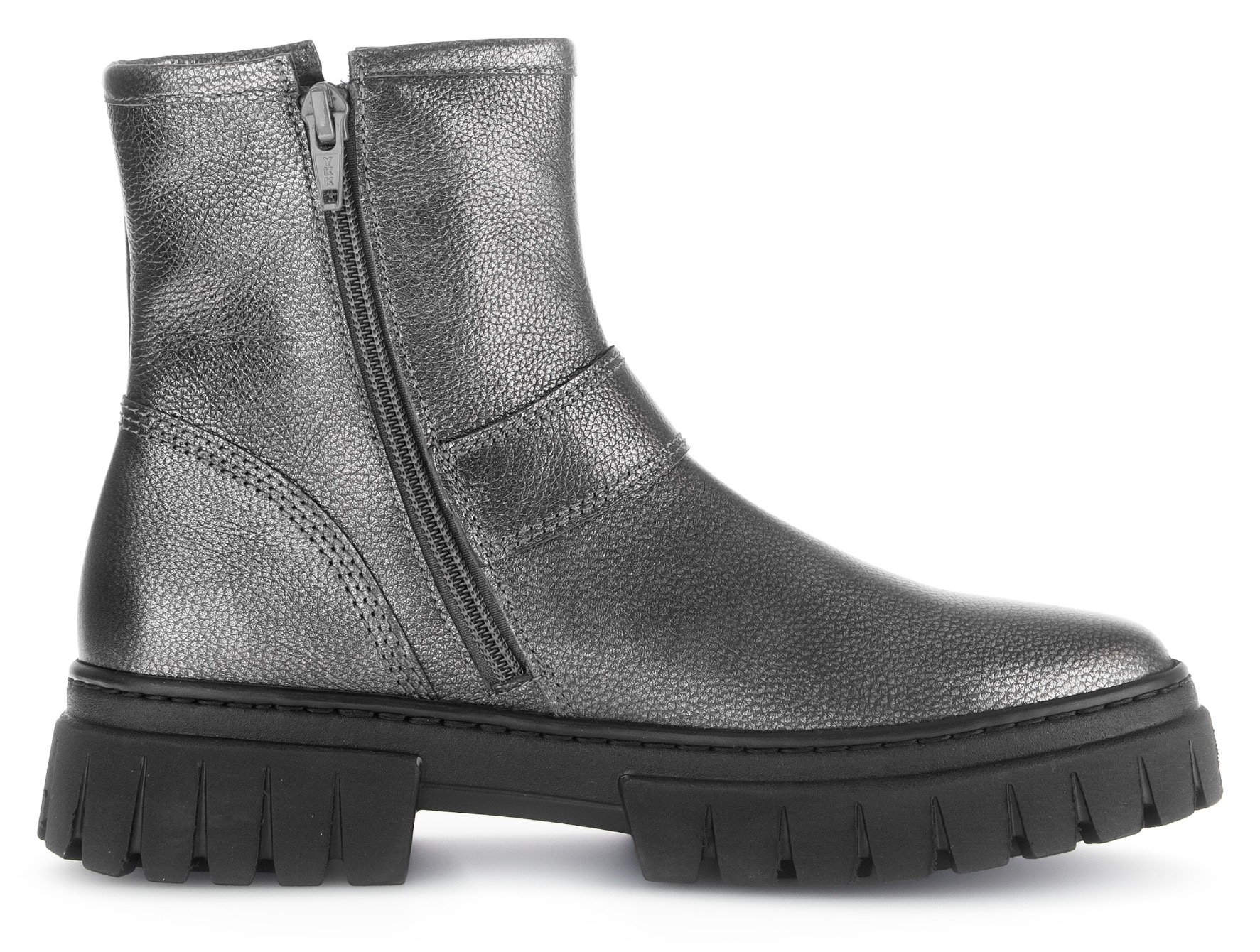 Gabor Schlupfboots »York«  , Plateau, Stiefelette, Chunky Boots, Weite G, in Metallic-Optik