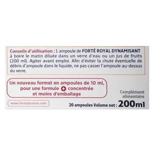 Forté Pharma Forté Royal Energizante 20 ampolas