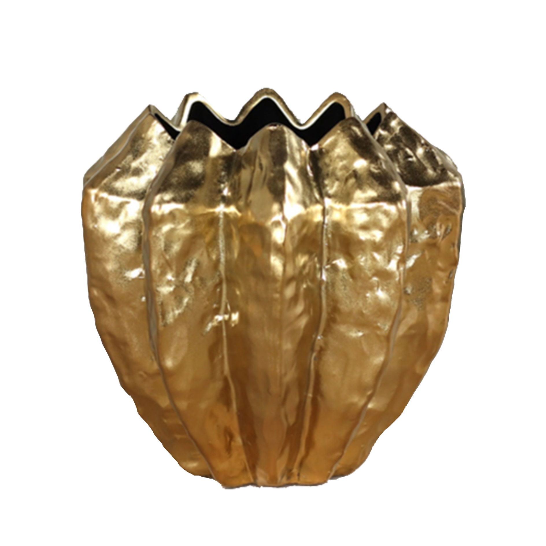 Deko-Vase - gold - Keramik