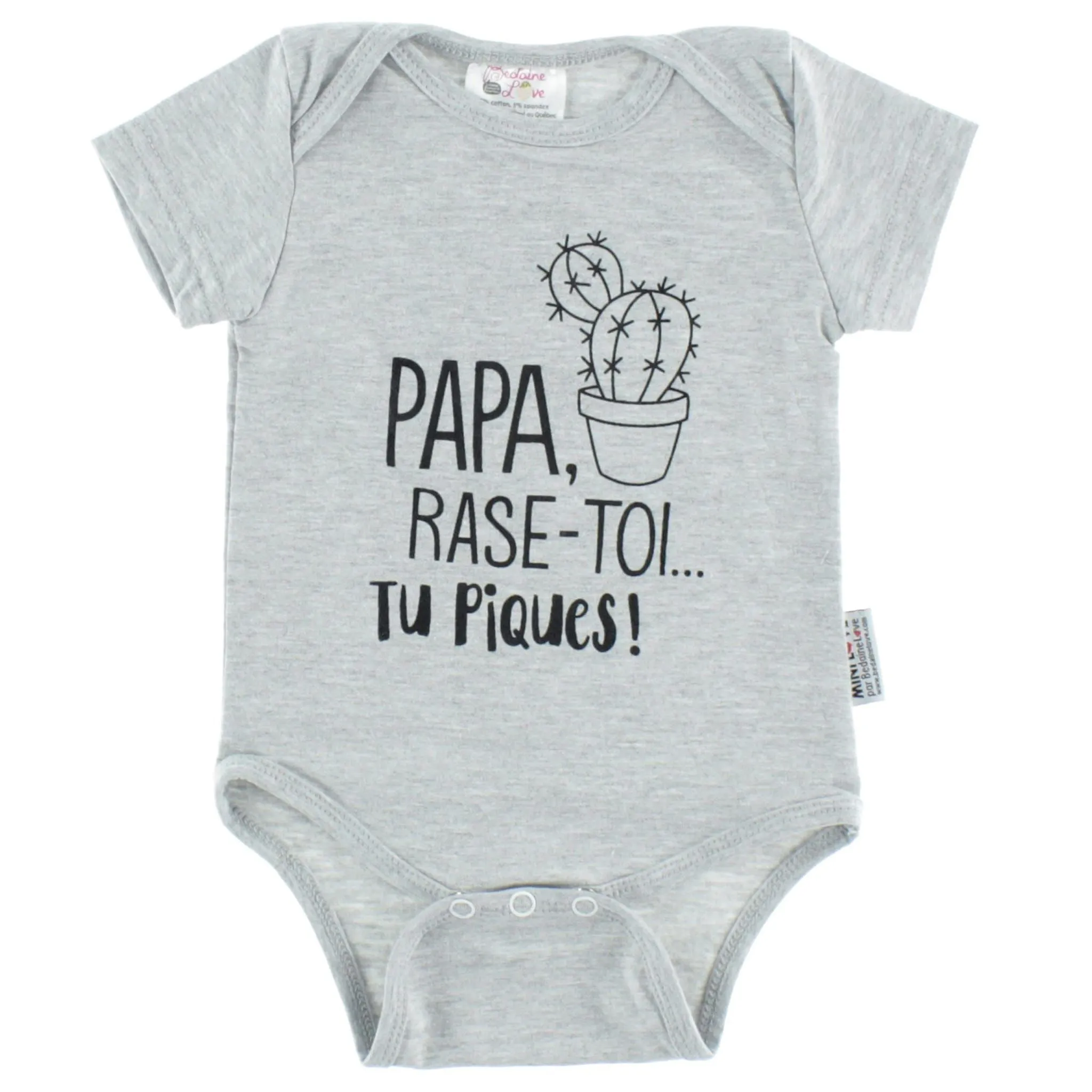 Bedaine Love Cache-Couche Papa Pique 3-12mois