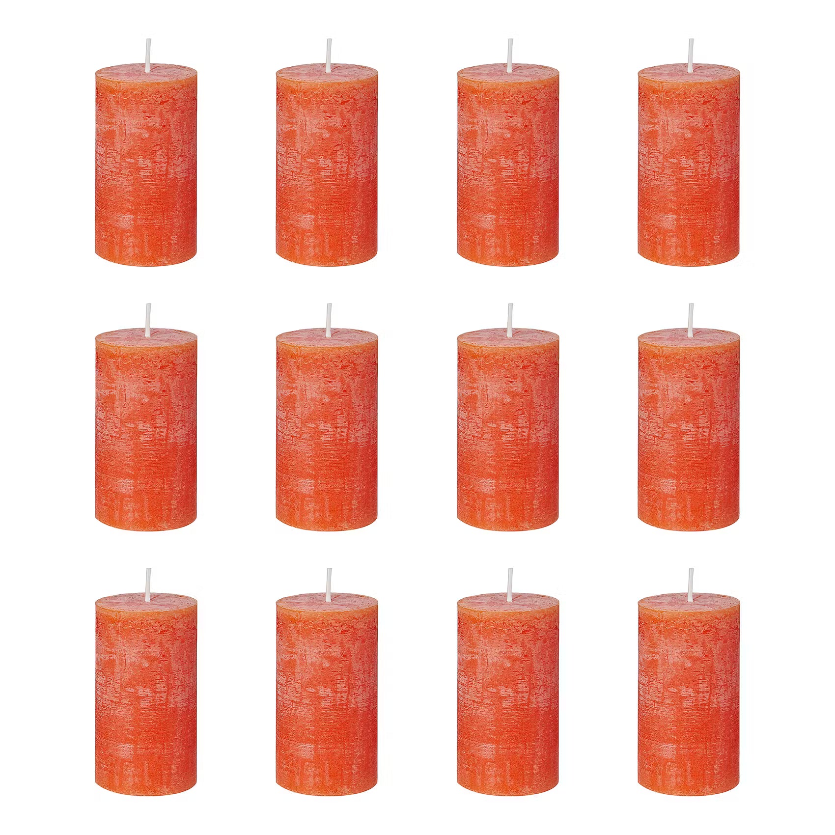 RUSTIC Stumpenkerze 12er-Set