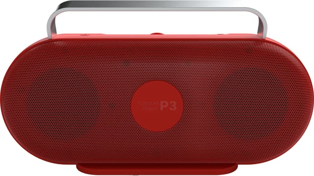 Polaroid Music P3 trådløs, transportabel højttaler (rød/hvid)