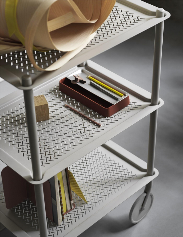 Muuto Flow trolley 3 laags blauw grijs