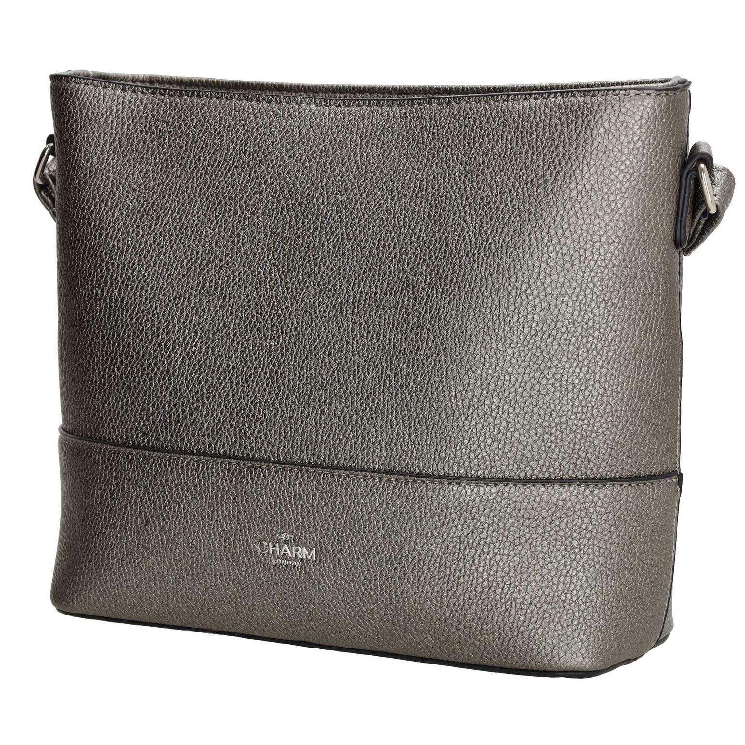 Charm London Stratford Schoudertas L Pewter