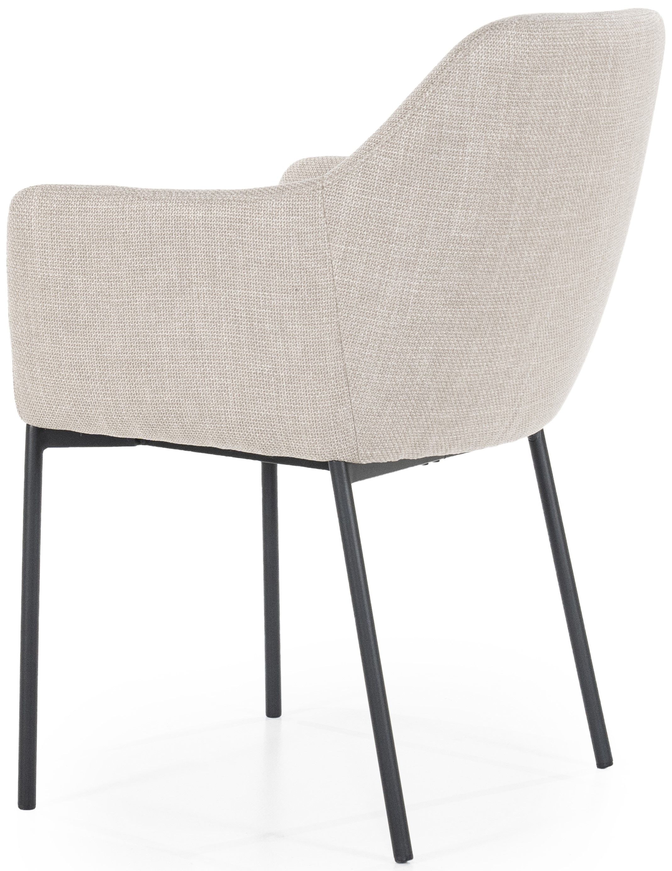 Eetkamerstoel - taupe Linea | 95887 Paul B60 x D58 x H82 cm