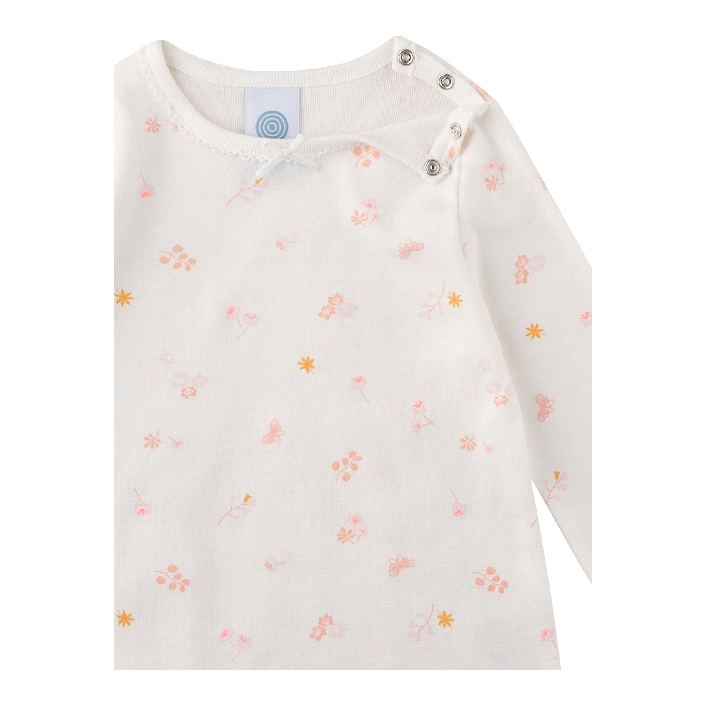 Sanetta Schlafanzug Blumen natur/rosa