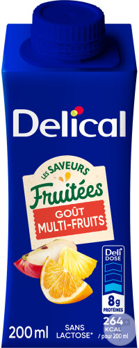 Delical Boisson Fruitée Multifruits 4x200ml