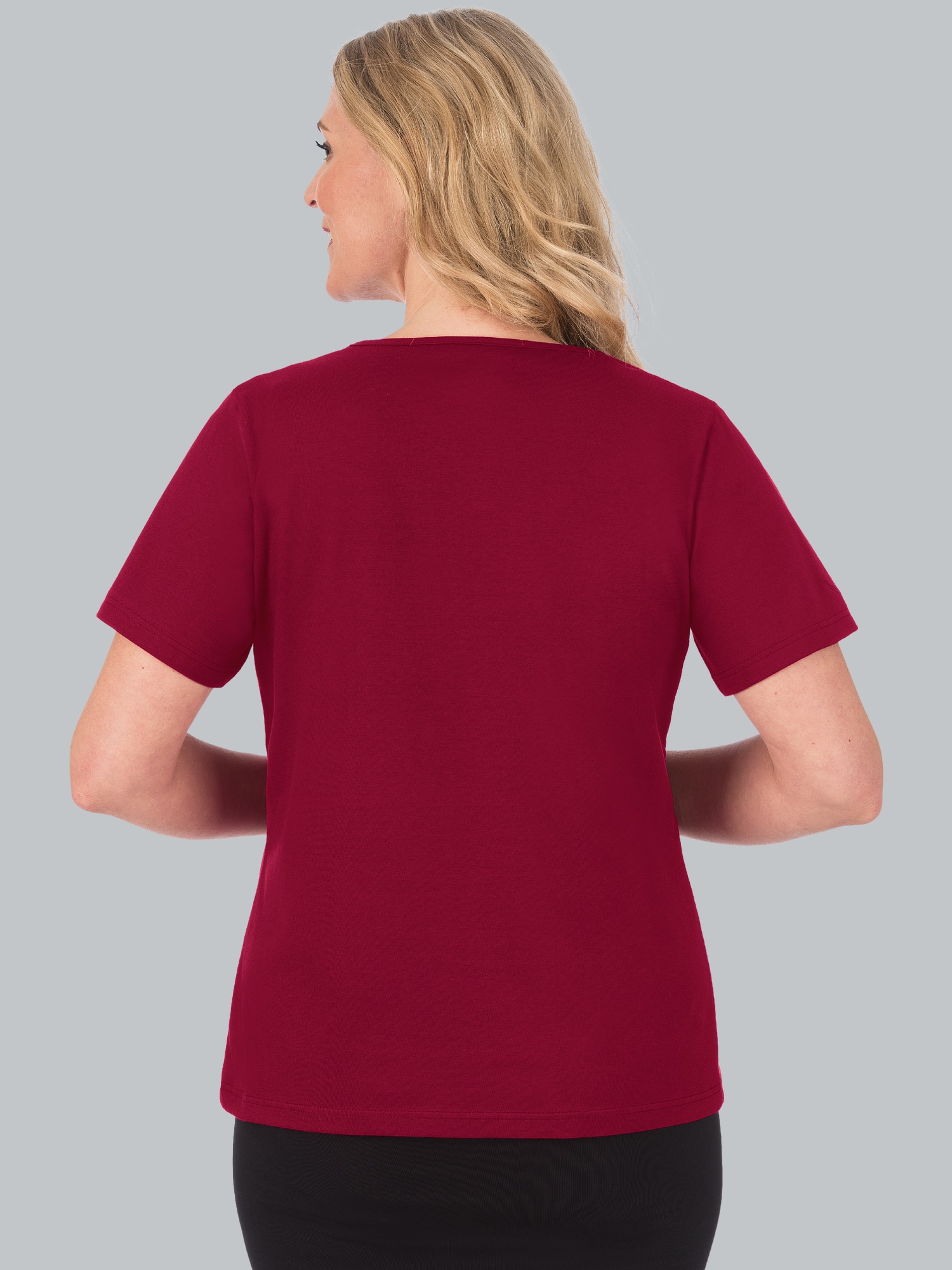 T-Shirt aus Biobaumwolle Rubin-C2C