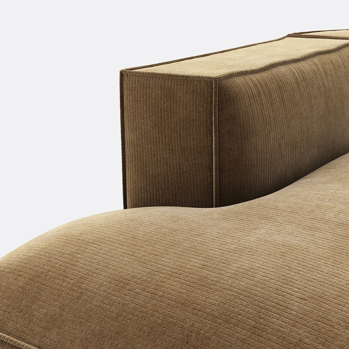 LA REDOUTE INTERIEURS<br>Sofá de 4 peças esquerdo veludo Vintage Seven