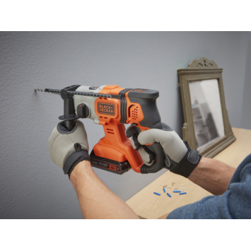 BLACK+DECKER accu boorhamer BCD900E2K-QW (incl. 2 accu's en lader)