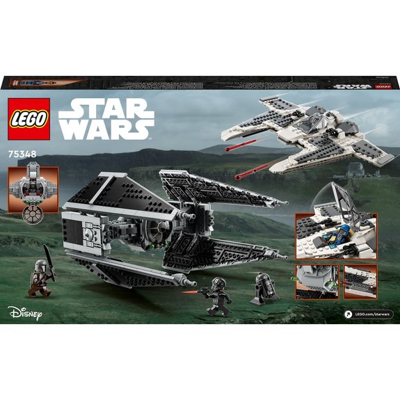 Chasseur Fang Mandalorien contre Tie Interceptor Lego Star Wars 75348