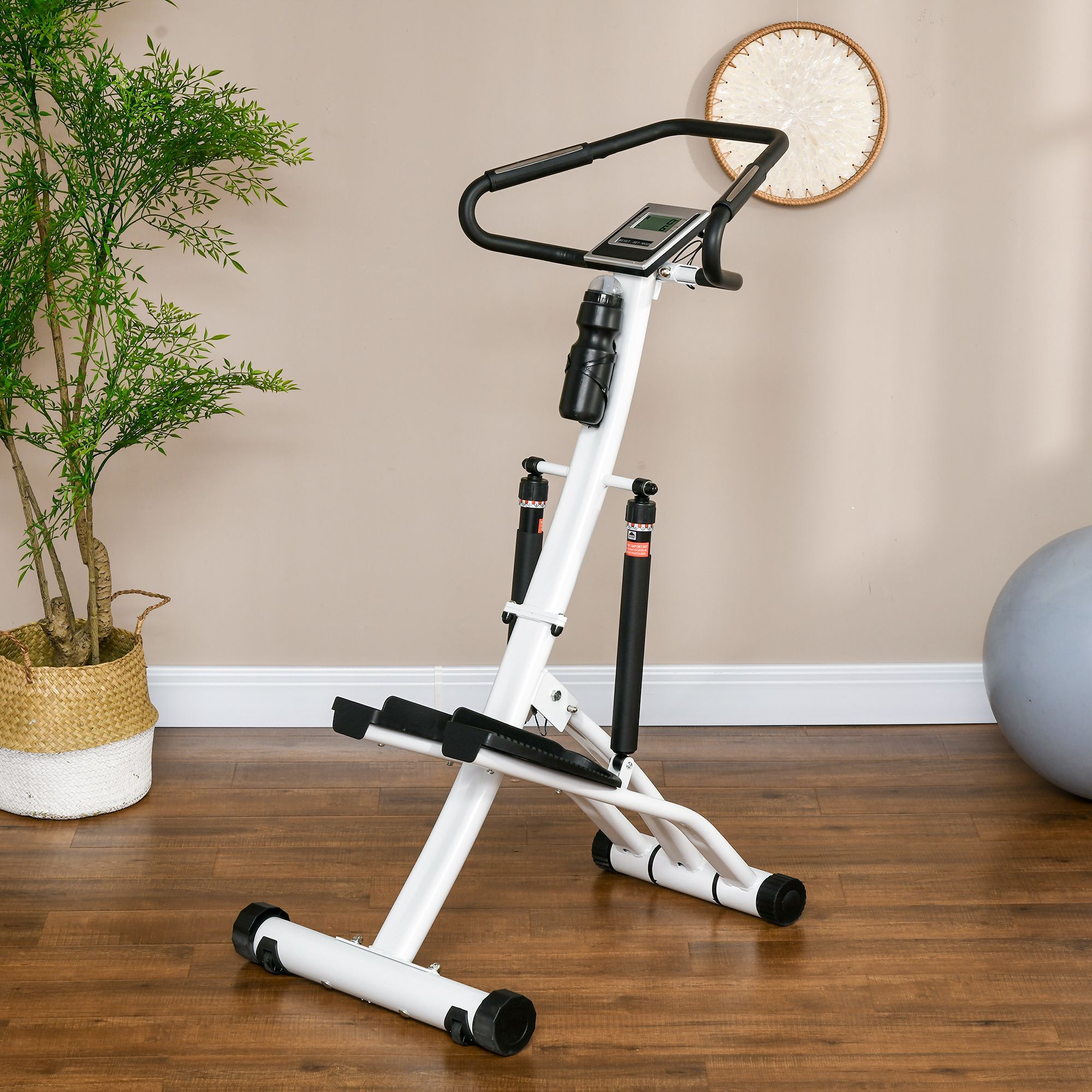SPORTNOW Stepper Mit LCD-Anzeige schwarz, weiß 80L x 61B x 134H cm