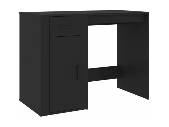 Bureau Noir 100x49x75 cm Bois d'ingénierie